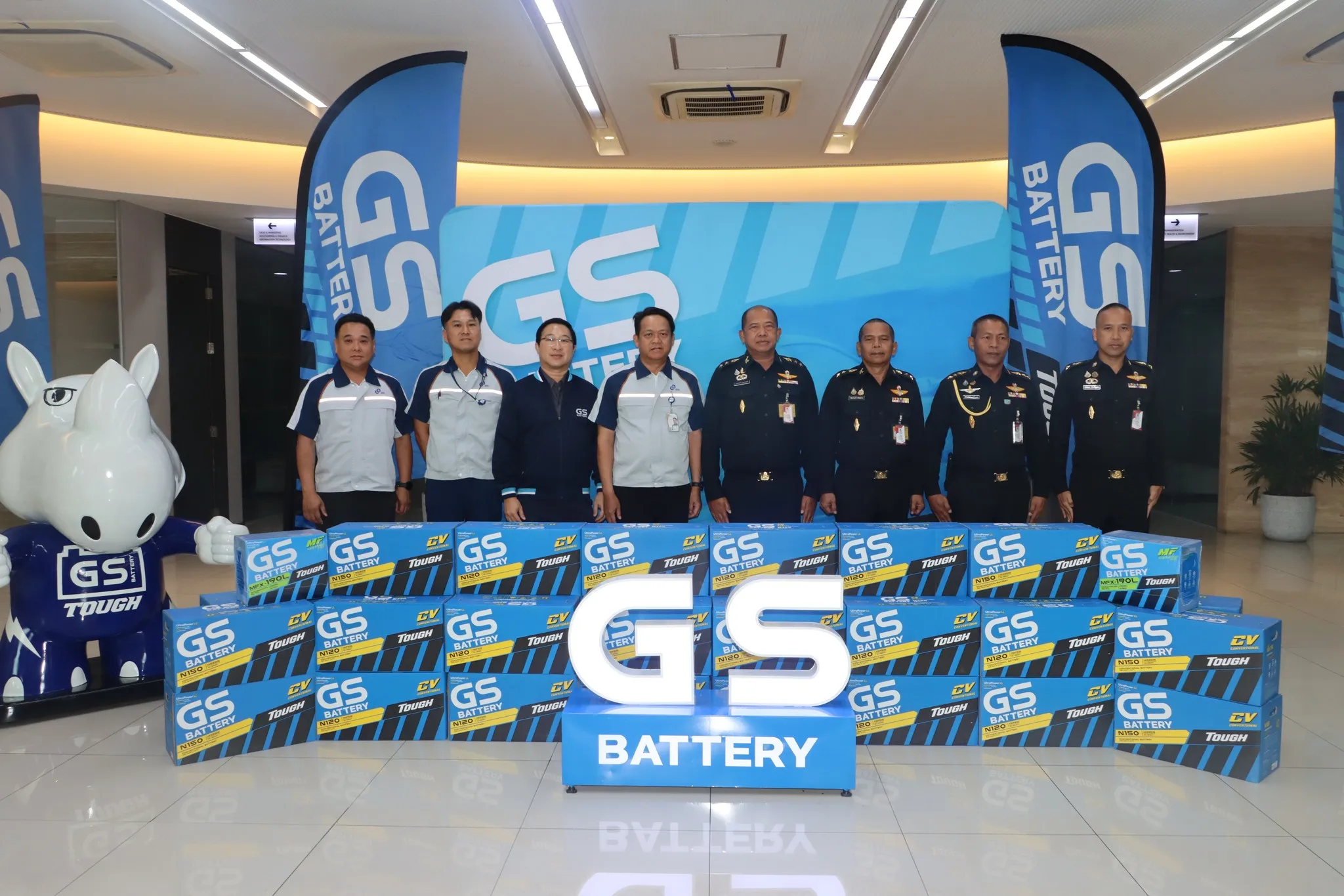 GS BATTERY ส่งมอบแบตเตอรี่แก่กรมการขนส่งทหารบก เพื่อเป็นกำลังเสริมสนับสนุนภารกิจกองทัพบก